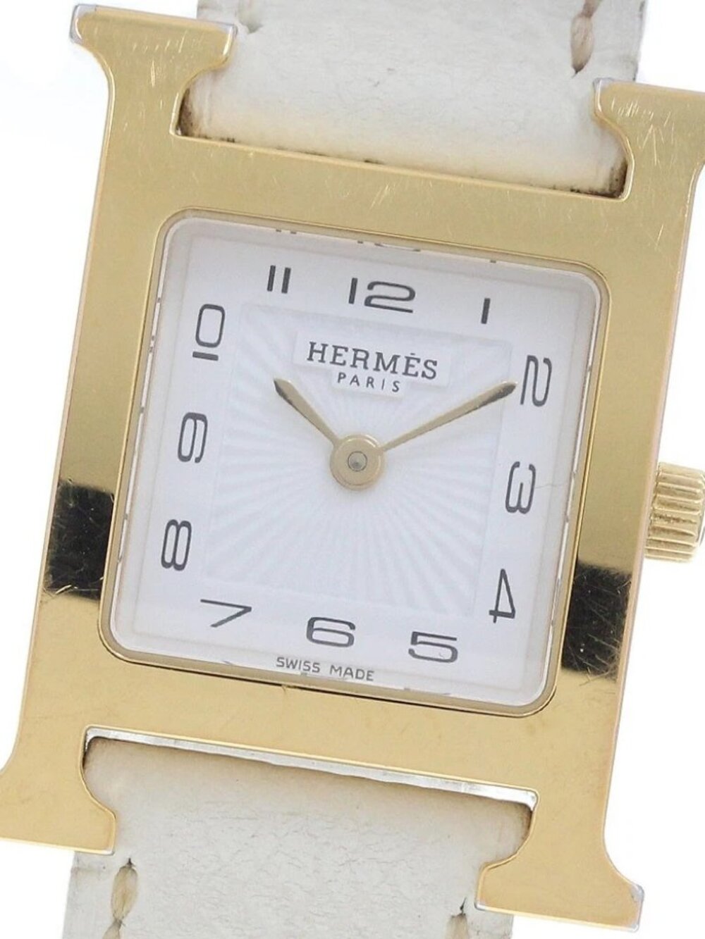 HERMES H watch HH1.201 white Dial Quartz Ladies Watch_954852